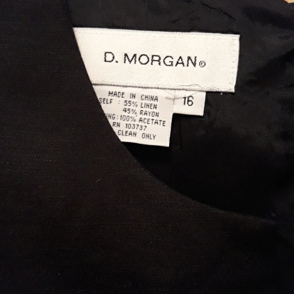 Black sleeveless linen dress - Picture 4 of 6